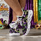 Χαμηλού Κόστους Ανδρικά υποδήματα-Ανδρικά Αθλητικά Παπούτσια με Σχέδιο Κονφίτι - Άνετα Γιορτινά Παπούτσια για Παρελάσεις Καρναβαλιού Οδικές Γιορτές Θεματικά Πάρτι  Αργίες σε Χαλαρή Ατμόσφαιρα