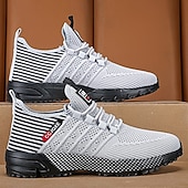 abordables Baskets Décontractées-Chaussures de course noires en mesh pour hommes – baskets athlétiques légères avec tige respirante, idéales pour la course, la salle de sport et les activités sportives.