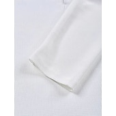 economico Polo classica da uomo-Per uomo Polo Maglia da golf Streetwear Casuale Bavero Manica Lunga Essenziale Moderno Blocco di colori Patchwork Bottoni Primavera Autunno Vestibilità regolare Bianco Polo