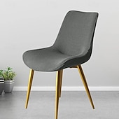 abordables Funda para silla de comedor-Funda para silla de comedor con trébol, funda elástica para asiento de silla para comedor, fundas protectoras para sillas de comedor, suaves y gruesas, lavables