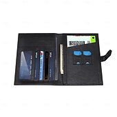 cheap Universal Phone Bags-Genuine Leather Passport HolderFull Grain Leather Passport Holder Wallet Cover for Men and Women Travel
