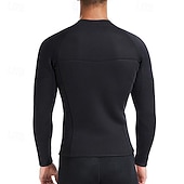 cheap Wetsuits &amp; Diving Suits-Men's 3mm Neoprene Wetsuit Shirt Dive Top Rash Guard Stretchy Long Sleeve Surfing Snorkeling Scuba Solid Color Winter