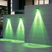 preiswerte Außenwandleuchten-2/4 Stück Solar-Außenwandleuchten, helle, wasserdichte Leuchten für Terrasse, Hof, Straße, Veranda, Zaun, Garage, Garten – perfekte Dekoration