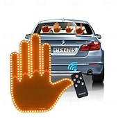 זול תליונים וקישוטים לרכב-אור מחוות אצבע לרכב רב תפקודי אזהרת רכב אור נגד התנגשות מאחור אור מחוות יד אינטראקטיבית אור רכב led מחוות אצבע אור לחלון אחורי כיף אינטראקטיבי led מחוות h