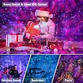 Недорогие огни проектора звездной галактики-Проектор звездного неба в виде яйца динозавра с беспроводным музыкальным плеером, ночник с белым шумом, туманностью и таймером. &amp;пульт дистанционного управления — лучший подарок &amp;Декор для детской и