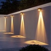 preiswerte Außenwandleuchten-2/4 Stück Solar-Außenwandleuchten, helle, wasserdichte Leuchten für Terrasse, Hof, Straße, Veranda, Zaun, Garage, Garten – perfekte Dekoration