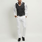 cheap Men's Wool Sweater-Men's Premium Pure Wool Cashmere V Neck Sweater Vest Classic Knit Pullover Jumper Soft Warm Breathable