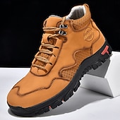tanie Buty trekingowe-Męskie buty trekkingowe na co dzień – wytrzymałe, sznurowane, wygodne i oddychające, idealne na przygody na świeżym powietrzu, wędrówki i do noszenia na co dzień