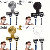 tanie Gadżety łazienkowe-Wytrzymały uchwyt na maszynkę do golenia ze stali nierdzewnej o wadze 15,43 funta do prysznica - uchwyt ścienny do łazienki ze stali nierdzewnej 304, odporny na uszkodzenia, zdejmowany haczyk na