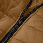cheap Men's Downs &amp; Parkas-Men's Winter Coat Puffer Jacket Padded Pocket Quilted Polyster Casual Daily Outdoor Regular Fashion Streetwear Thermal Warm Winter Solid Color Blue Dark Grey Wine Black Puffer Jacket