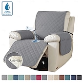 abordables Funda para sillón reclinable-Funda de sofá para mascotas, color sólido, elástica, impermeable, antideslizante, resistente a las manchas, universal, moderna y sencilla, para el hogar, sala de estar, regalo para dueños de mascotas