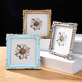 abordables Sculptures-Cadre photo décoratif à motif tridimensionnel de style européen (1 pièce), idéal pour la décoration de photos dans une chambre ou un bureau, accessoire de photographie et décoration murale.