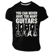  Per uomo Chitarra Gergo divertente Maglietta Manica Corta maglietta Stampa 3D Girocollo Camicia Moda Quotidiano Quotidiano Streetwear Blu Nero Rosso Estate Primavera Abbigliamento S M L XL XXL XXXL