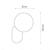 cheap Indoor Wall Lights-Wall Light Modern Globe Wall Sconce Resin Wall Lamp with White PE Ball Shade Nordic Wall Sconces G9 Wall Mount Lighting Fixtures for Living Room Bedroom Hallway