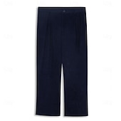 halpa Löysä-Miesten Housut Puvunhousut Vohveli housut Edessä tasku Suora jalka Yhtenäinen väri Raita Mukavuus Täyspitkä Päivittäin liiketoiminta Pyhäpäivä Muoti Tyylikästä ja modernia Musta Laivaston sininen