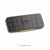 olcso poggyász és utazási tárolás-heti 7 napos gyógyszertároló doboz, hordozható gyógyszerrendező 14/21 rekesszel, nedvességálló utazó gyógyszertok mindennapi használatra, praktikus gyógyszertároló doboz