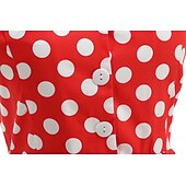 baratos Dresses-1950s Retro Vintage Rockabilly Midi Swing Dress Flare Dress Short Sleeves Polka dots Fit &amp; Flare Fancy Dress Women's Carnival Valentine's Day Casual Homecoming Retro Theme Party Adults' Dress Spring