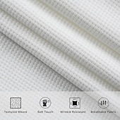 economico Geometrica-Per uomo Geometrico Blocco di colori Patchwork Camicia Camicia a nido d'ape Camicia casual Manica Lunga Moda Casual Abbigliamento Quotidiano Ferie Estate Primavera Collo ripiegato Stampa 3D