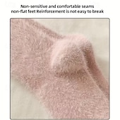 ieftine Evenimente de evenimente și petreceri-5 perechi de sosete din fleece coralin femei – sosete calde groase până la jumătatea gambei pentru iarnă cu broderie în formă de inimă sosete confortabile pentru acasă alegere de cadou pentru vreme