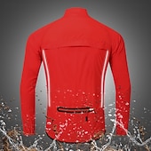 cheap Men's Jackets &amp; Gilets-WOSAWE Men's Windbreaker Cycling Jersey Cycling Jacket High Visibility Waterproof Windproof Cycling Bike Jacket Windbreaker Mountain Bike MTB Road Bike Cycling City Bike Cycling Navy Green Black Bike