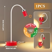 billige Bordlamper-Sensorlampe med justerbar stang, bordlampe med berøringsfri bevegelseskontroll, nattbordlampe for soverom/stue