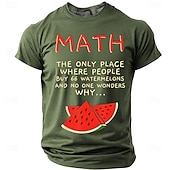  Math The Only Place Where People Buy 66 Watermelons And No One Wonders Why Funny T Shirt Sarcastic Science Math Teacher Student Nerd Geek Men Grey Tee Clothing Apparel S M L XL XXL XXXL