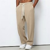 economico Gamba Dritta-Per uomo Pantaloni da tuta Pantaloni da Tuta a Gamba Larga Pantaloni Pantaloni in velluto a coste Pantaloni casual Coulisse Elastico in vita Semplice Comodità Traspirante Lunghezza intera Casuale