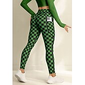  San Patricio Mujer mallas de pilates Pantalones de fitness Leggings de gimnasio Bolsillos Impuesto de timbre Bolsillos laterales Pilates Gimnasio Entrenamiento de gimnasio Pantalones Mallas Leggings