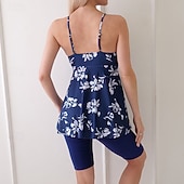 levne Surfovací tankiny a bikiny-Dámské Plavky 2 ks Tropický vzhled Ultra lehký (UL) Elastický Bez rukávů Plavky Surfování Šnorchlování Léto