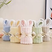 billiga påsk-5-pack handdukar med påskharemotiv, mjuka och absorberande handdukar med kaninmotiv, perfekt present till kök och badrum, bröllop, födelsedagar, alla hjärtans dag, jul och påsk för hemmabruk.