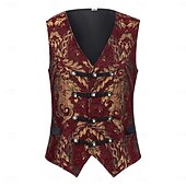 economico Cime-Retrò Vintage Gotico Rococò Gilet Principe Aristocratico Jacquard Costume Per uomo Costume di Carnevale Carnevale Mascherata Carnevale Adulti Gilet Tutte le stagioni