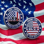 economico 250° Anniversario degli Stati Uniti-Moneta commemorativa dell'Esercito degli Stati Uniti – Moneta da sfida per il 250° anniversario collezionabile militare Aquila Americana souvenir in metallo doppio lato per veterani regalo