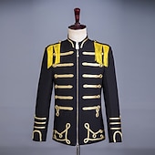 cheap Tops-Retro Vintage Rococo Coat Masquerade Circus Jacket Long Sleeves Prince Aristocrat Fancy Dress Men's Carnival Masquerade Event / Party Adults' Coat Fall &amp; Winter