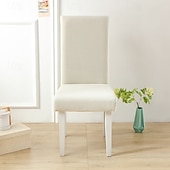 cheap Armchair Cover &amp; Armless Chair Cover-Water Resistant Polar Fleece Stretch Dining Chair Cover Soft Seat Slipcover for Home Kitchen Gift for Family(Not 100% Waterproof)