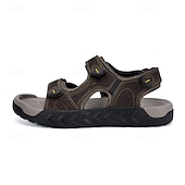 economico Sandali casual-sandali beige da uomo: eleganti calzature da esterno con vestibilità comoda e ad asciugatura rapida, ideali per la spiaggia, l'escursionismo e l'estate