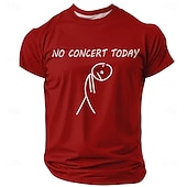 economico T-shirt Grafiche di Musica e Strumenti-Per uomo Gergo divertente Maglietta Manica Corta maglietta Stampa 3D Girocollo Camicia Moda Quotidiano Quotidiano Streetwear Blu Nero Rosso Estate Primavera Abbigliamento S M L XL XXL XXXL