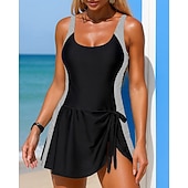 baratos Rash Guards de Uma Peça-Mulheres One Pieces Vestido de banho com estampa animal Retalhos Elástico Sem Manga Roupa de Banho Surfe Snorkeling Natação Verão