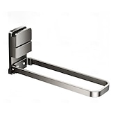 abordables Ganchos y accesorios-Toallero plegable con succión al vacío de 1/2 pieza, barra de toalla de baño sin taladro, adecuado para toallas, ropa, cintas para el cabello, joyas, toallas de mano, etc., almacenamiento, toalleros