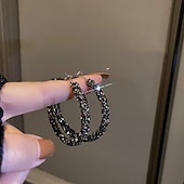 Χαμηλού Κόστους Σκουλαρίκια-1 ζευγάρι Σκουλαρίκι For Γυναικεία Καθημερινά Δρόμος Κράμα Πεπαλαιωμένο Στυλ Ρόμβος