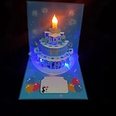 preiswerte Dekorative Lichter-Geburtstagskarten, Feuerwerk, Pop-up-Torte, Licht- und Musikeffekte, Geburtstagsgeschenke, Dekorationen, Valentinstagsgeschenke, Vatertagsgeschenke, Muttertagsgeschenke