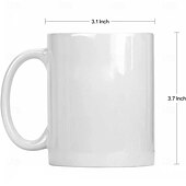 abordables Tazas-Taza de cerámica personalizada para el dedo medio, divertida taza blanca para café, leche, agua, té con asa para fiesta, Día de los Inocentes, interesante taza de cerámica personalizada para el dedo