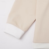 cheap Waffle Knit Tee-Men's Waffle T-shirt T Shirt Long Sleeve Half Zip Fall Fall &amp; Winter Solid Color Traditional / Vintage Casual Color Block Zipper Pocket Casual Home Outdoor Light Blue Black Green Top Tee for Men