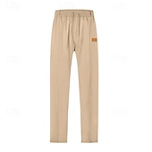 preiswerte Freizeithosen-Herren Hose Freizeithose Baggy-Hosen Kordelzug Tasche Elastischer Bund Einfach Komfort Weich Lässig Täglich Outdoor Urlaub Mode Schwarz Armeegrün
