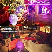 Недорогие огни проектора звездной галактики-Проектор звездного неба в виде яйца динозавра с беспроводным музыкальным плеером, ночник с белым шумом, туманностью и таймером. &amp;пульт дистанционного управления — лучший подарок &amp;Декор для детской и