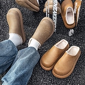 economico Zoccoli e pianelle da uomo-comode scarpe slip-on da uomo foderate in pelliccia: morbide, calde, perfette per ricevimenti di nozze rilassati e riunioni al chiuso