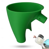 Недорогие Кухонная утварь и гаджеты-Воронка для муки для кухонного комбайна KitchenAid 5 л, насадка против разбрызгивания для стационарного миксера с откидной головкой 4,5 и 5 л (ksm150), инструмент для выпечки, пригодный для мытья в посудомоечной машине, удобный аксессуар для наливания.