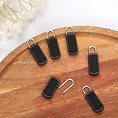 זול אספקה לבית-50 יחידות משיכת רוכסן תחליפית, ראשי רוכסן חדשים הניתנים להסרה ללא כלים, משיכות רוכסן מגומי לתרמילים, מעילים, נעליים ומזוודות, עיצוב פשוט ועמיד