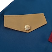 preiswerte Outfits-Set 250-jähriges Jubiläum USA Retro Vintage Mittelalterlich Outfits langarm George Washington Kolonial Revolutionskrieg Kostüm Herren Karnevalskostüm Karneval Unabhängigkeitstag 4. Juli Erwachsene