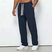 economico Gamba Dritta-Per uomo Pantaloni da tuta Pantaloni da Tuta a Gamba Larga Pantaloni Pantaloni in velluto a coste Pantaloni casual Coulisse Elastico in vita Semplice Comodità Traspirante Lunghezza intera Casuale