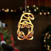 olcso Dekoratív fények-húsvéti ablakdekorációk fények, húsvéti hógolyó tojás alakú ablakfény kápráztatja a fényes húsvéti fényeket beltéri ablakhoz kültéri partidekorációhoz